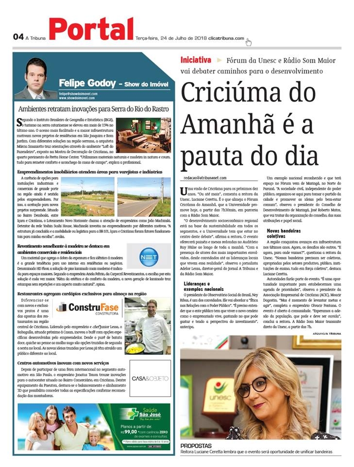 Coluna A Tribuna: 24.07.2018