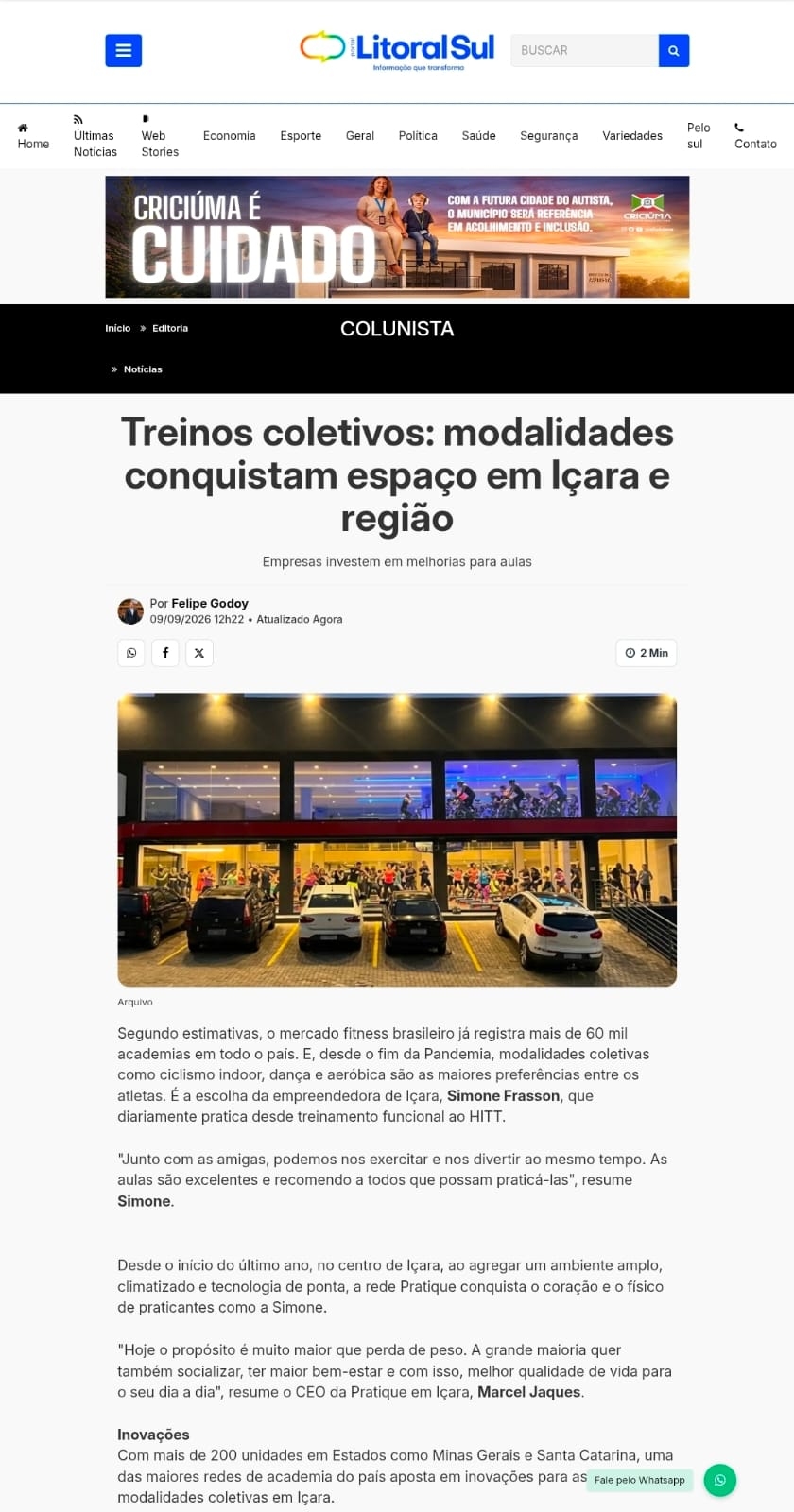 Coluna Felipe Godoy 09.09.2026 - Mercado Fitness