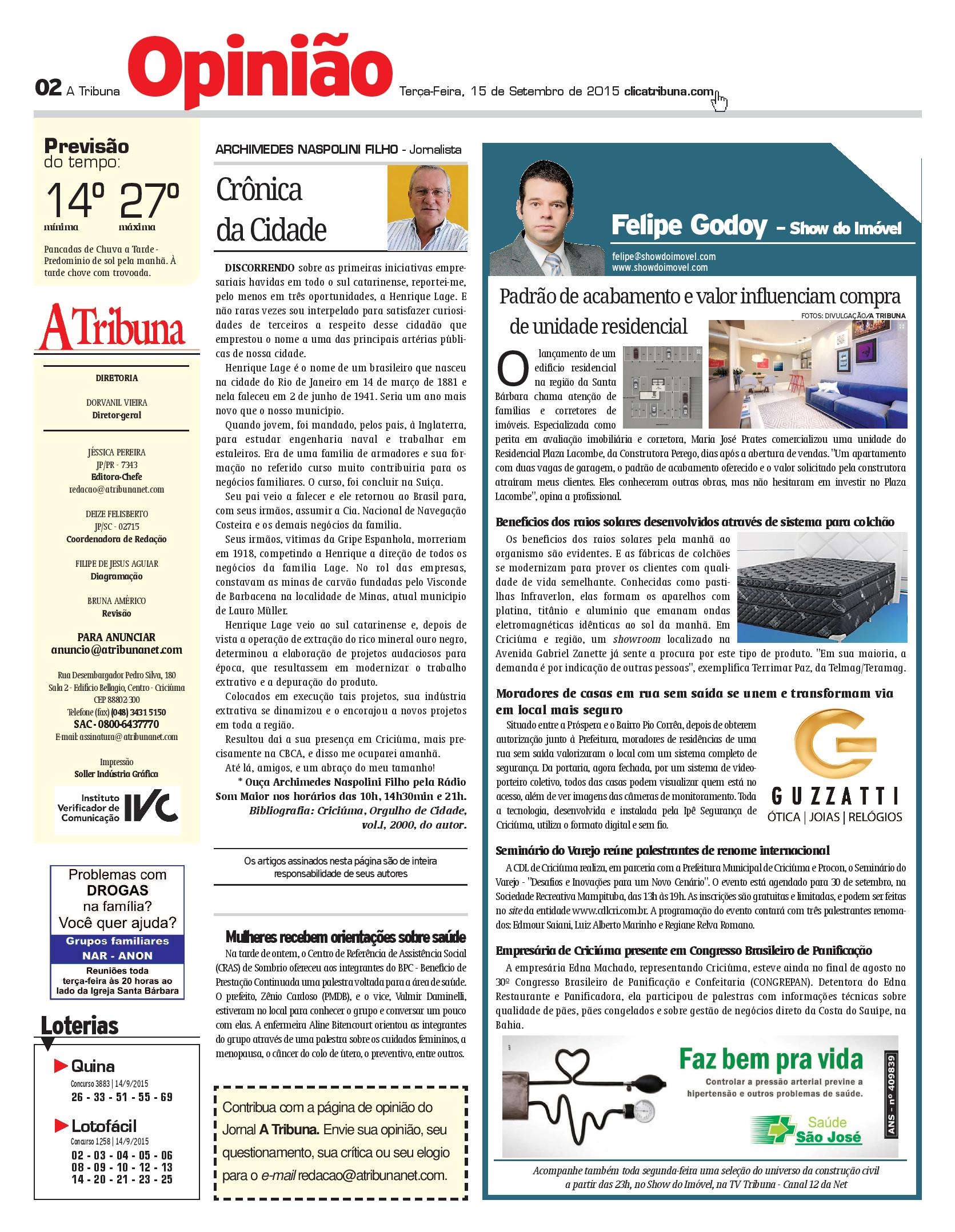 Coluna A Tribuna 15.09.2015