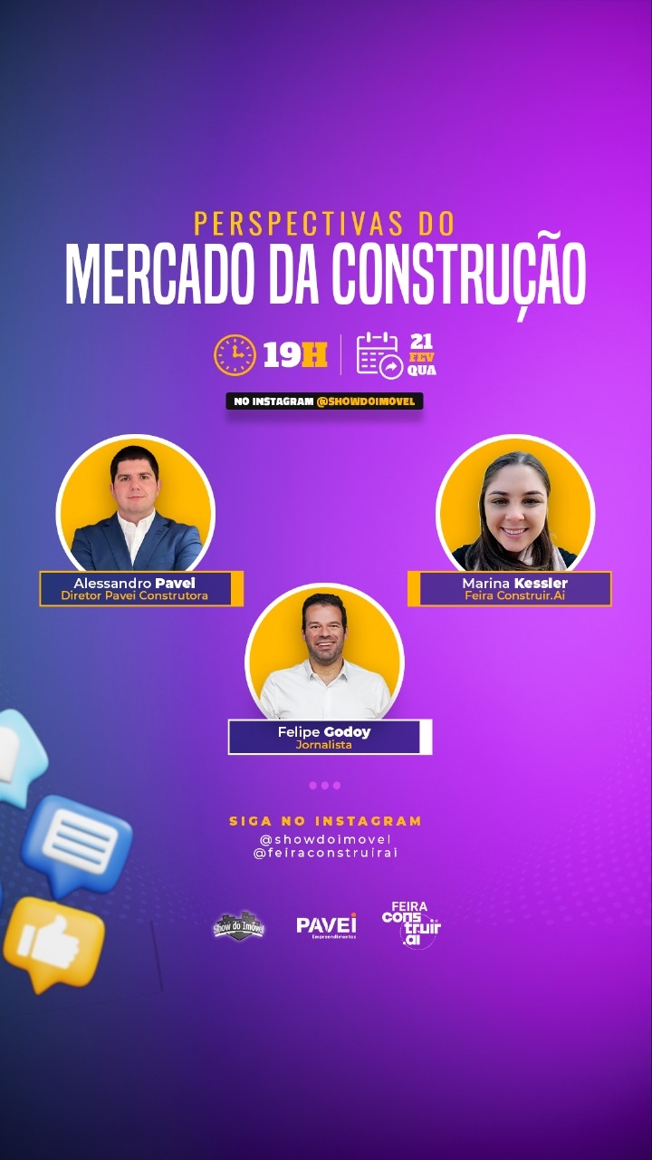 Live sobre setor da construção civil traz tendências do mercado