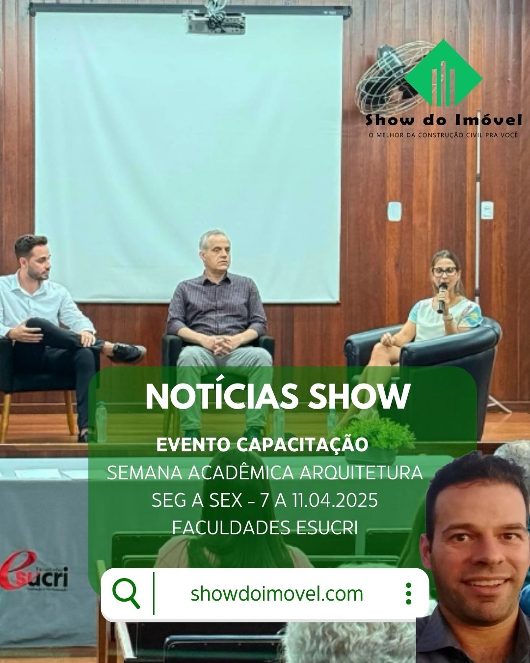 Arquitetura em debate: palestras e eventos ocorrem durante semana acadêmica