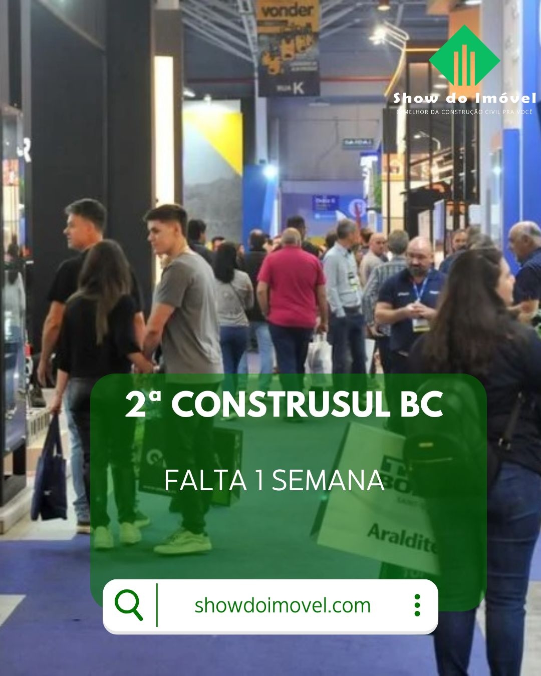 Falta 1 semana para 2ª Construsul em Balneário Camboriú 