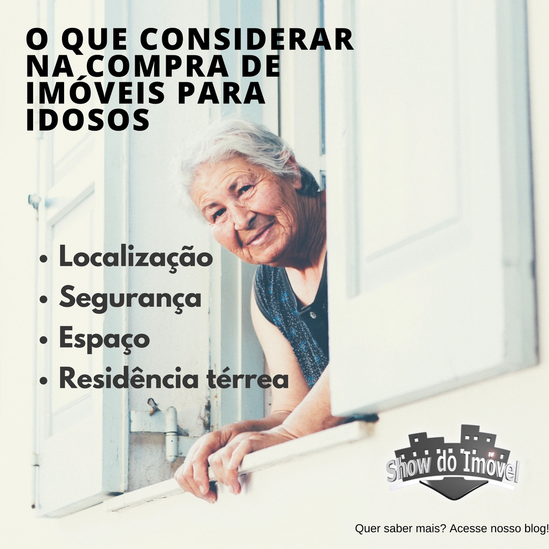 Quatro dicas para considerar na compra de imóvel para idosos